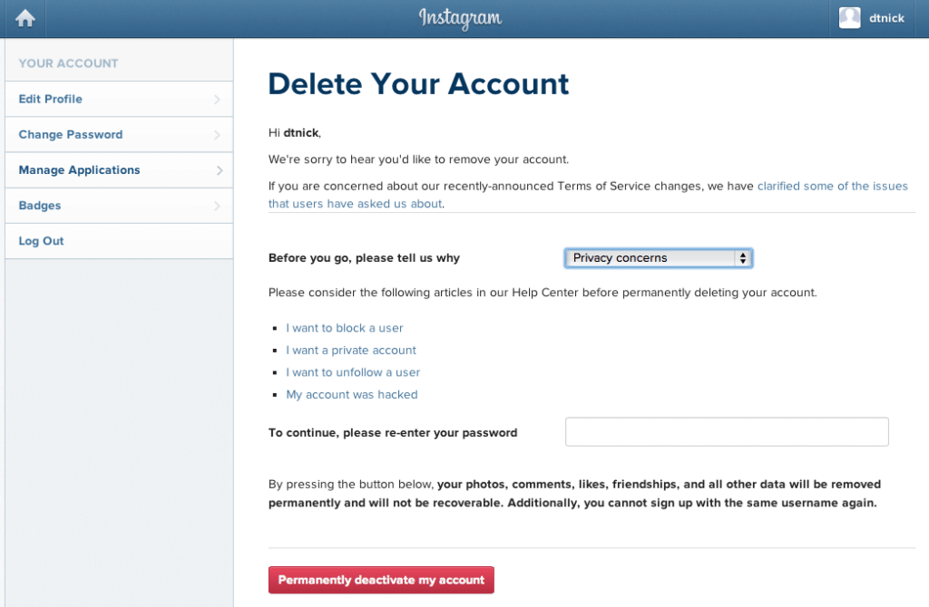 Delete Your Account How To Permanently Delete Your Instagram Account