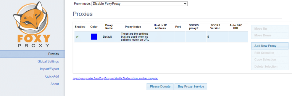Image 3 What'S Foxyproxy + A Quick Install Guide