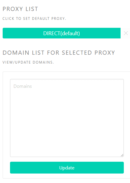 Proxy management